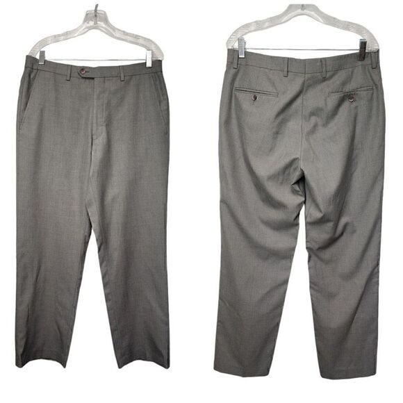 Greg Norman Men's Performance Golf Straight-Leg Dress Pants Color Gray 34X32 - Picture 1 of 5